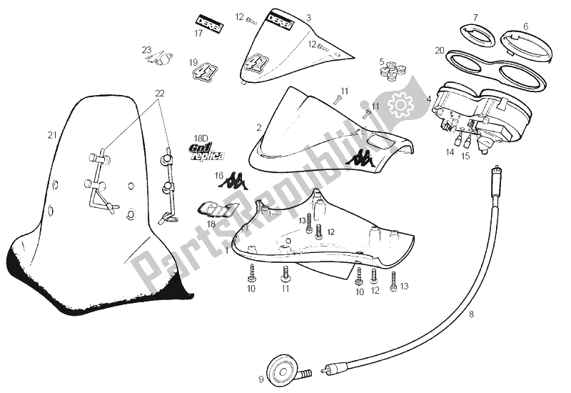 All parts for the Instruments of the Derbi GP1 2A Edicion 50 2002