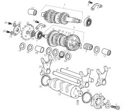 Gearbox RH primary- LH final