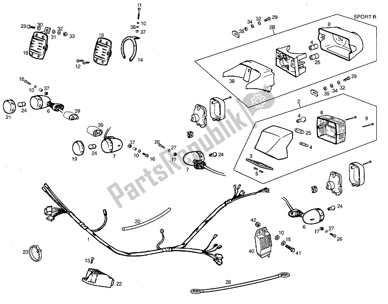 Todas las partes para Luces Traseras de Derbi Variant Start Sport 50 1999