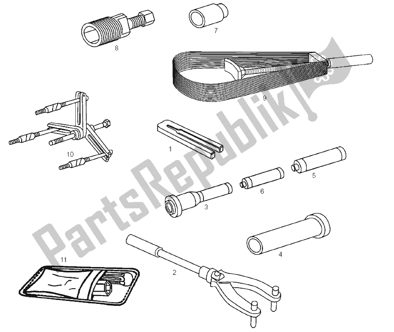 Alle onderdelen voor de Accessoires van de Derbi Variant Start Courier E1 50 2003