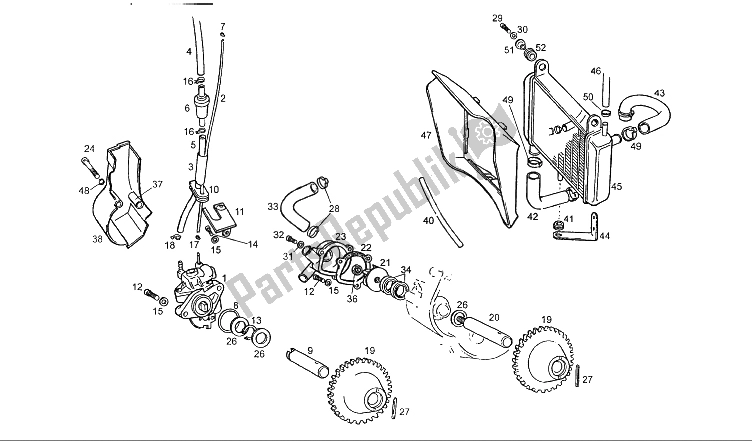 Toutes les pièces pour le La Pompe à Huile du Derbi GPR 50 R Export 1997