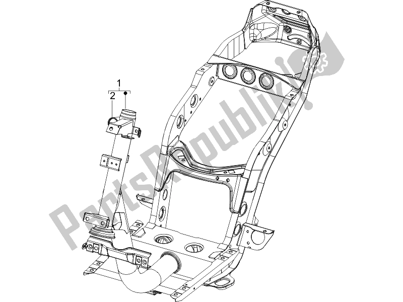 Toutes les pièces pour le Cadre / Carrosserie du Derbi Boulevard 100 CC 4T 2010