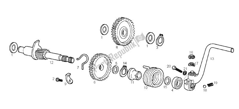 Todas las partes para Montaje De Arranque de Derbi Senda 50 SM DRD Racing LTD Edition E2 2 Edicion 2005