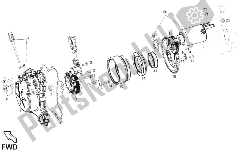 Tutte le parti per il Cdi Magneto Assy del Derbi Senda 125 R SM DRD Racing 4T E3 2 VER 2009