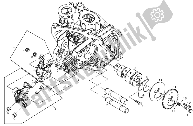 Toutes les pièces pour le Arbre à Cames du Derbi GP1 125 E2 3 VER 2006