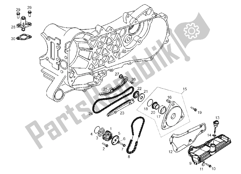 Toutes les pièces pour le La Pompe à Huile du Derbi Boulevard 50 CC 4T E2 25 KMH 2009