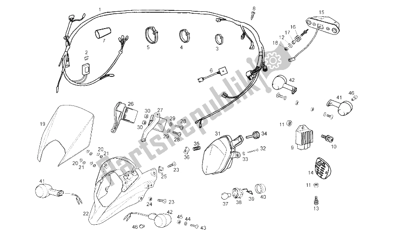 All parts for the Lights - Electrical System of the Derbi Senda 50 R DRD Racing 2T 2010
