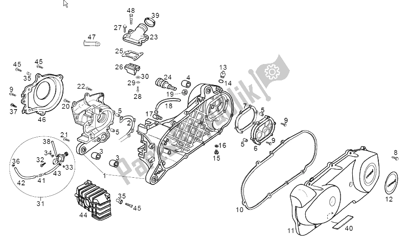 Toutes les pièces pour le La Pompe à Huile du Derbi Atlantis Red Bullet AIR 50 2001