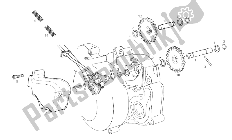 All parts for the Pick-up of the Derbi Senda 50 SM X Trem 2T E2 2010