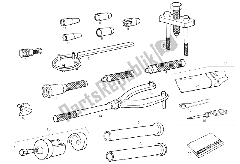 All parts for the Accessories of the Derbi Senda 50 R X Trem E2 2 Edicion 2005