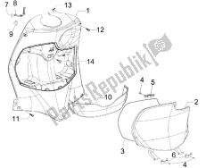 Front glove-box - Knee-guard panel