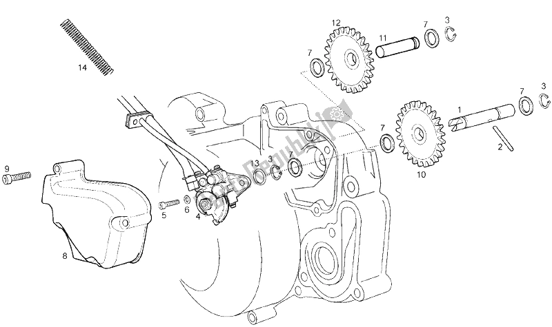 Toutes les pièces pour le La Pompe à Huile du Derbi Senda 50 SM DRD PRO E2 2005