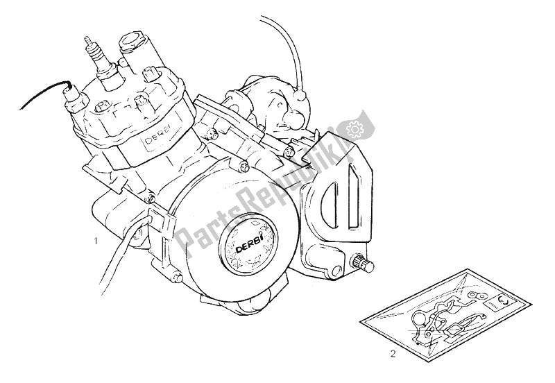 Toutes les pièces pour le Moteur du Derbi Senda 50 R X Trem E2 2004