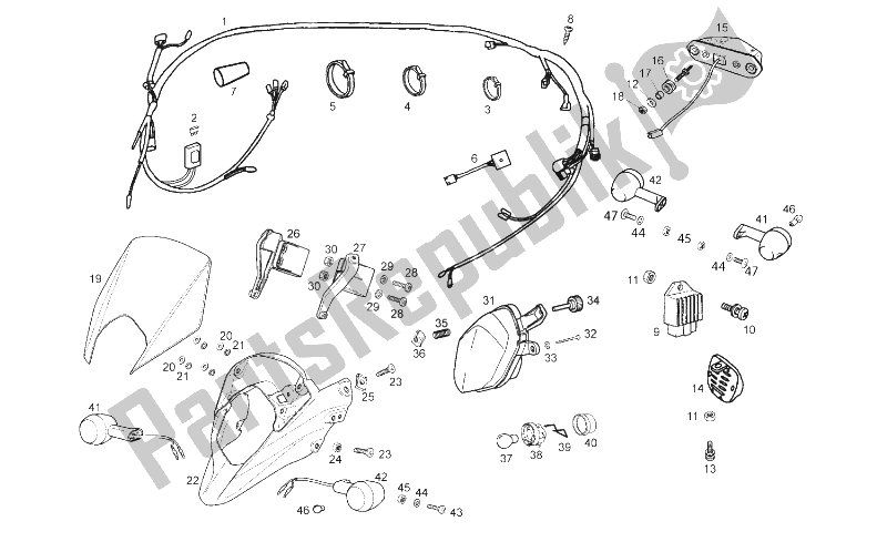 All parts for the Lights - Electrical System of the Derbi Senda 50 SM DRD Racing 2T E2 2010