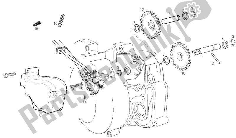 Toutes les pièces pour le La Pompe à Huile du Derbi GPR 50 2T E2 CH 2010