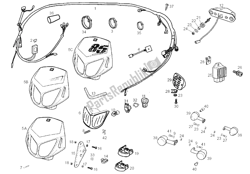 Toutes les pièces pour le Système électrique du Derbi Senda 50 SM DRD Racing E2 2 VER 2005