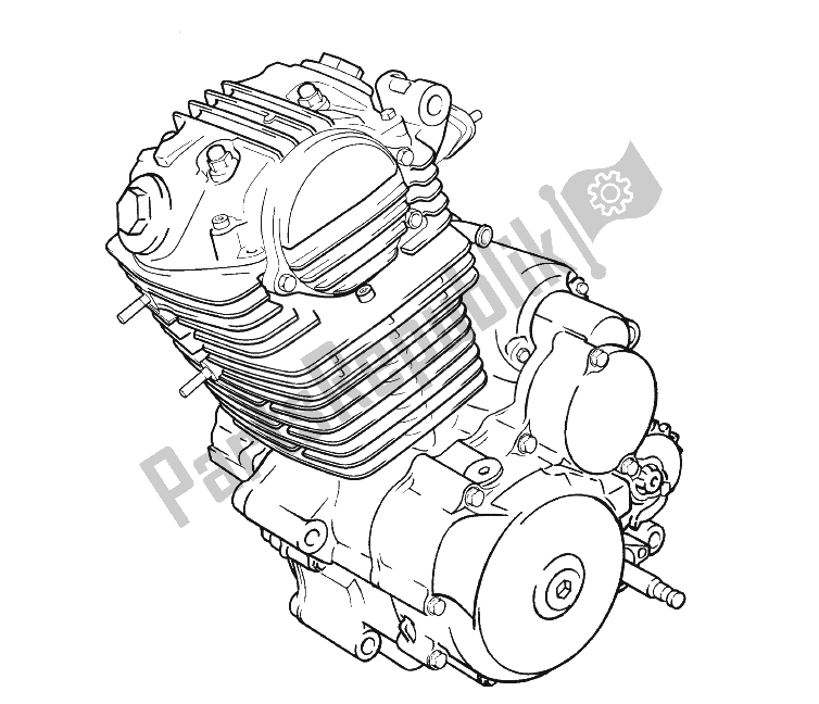 Alle onderdelen voor de Motor van de Derbi Senda 125 SM 4T 2004