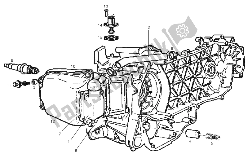 All parts for the By Pass Pipe of the Derbi GP1 250 CC E2 3 VER 2006