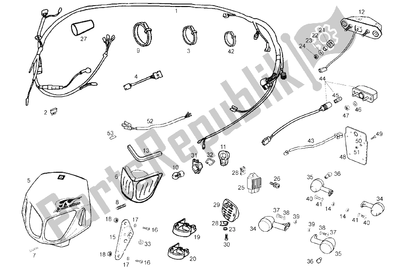 Toutes les pièces pour le Système électrique du Derbi Senda 50 SM DRD Racing LTD Edition E2 2007