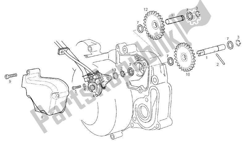 Toutes les pièces pour le La Pompe à Huile du Derbi GPR 50 R E2 Replica 2 VER 2008