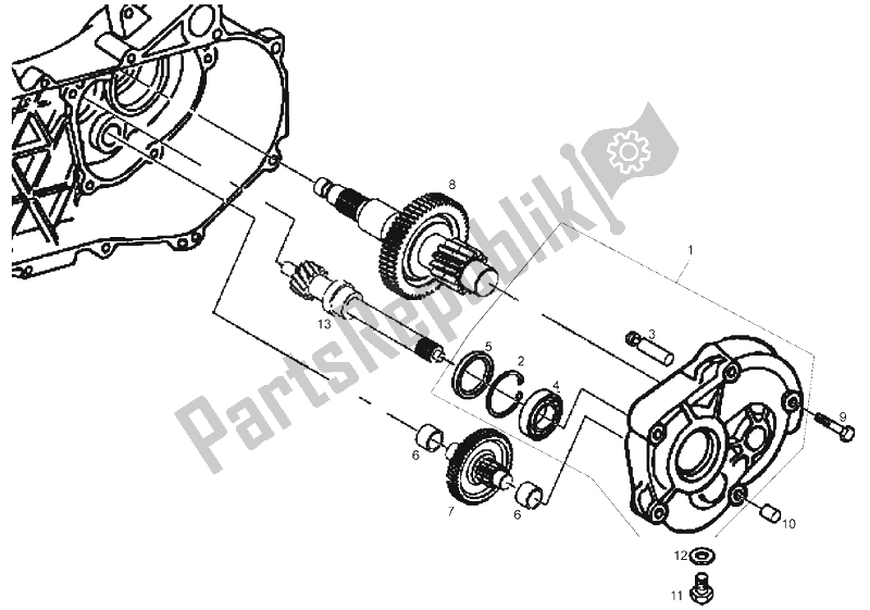 Wszystkie części do Zmniejszenie Derbi Atlantis 4T 50 CC E2 2007