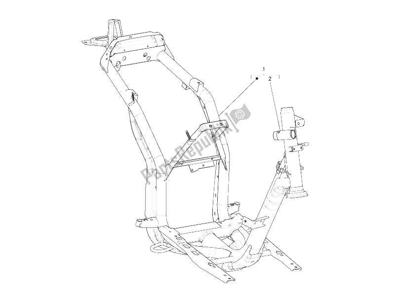 Alle onderdelen voor de Frame / Carrosserie van de Derbi Sonar 50 2T 2009