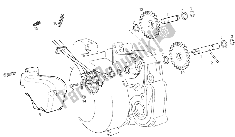 Toutes les pièces pour le La Pompe à Huile du Derbi GPR 50 2T E2 2009