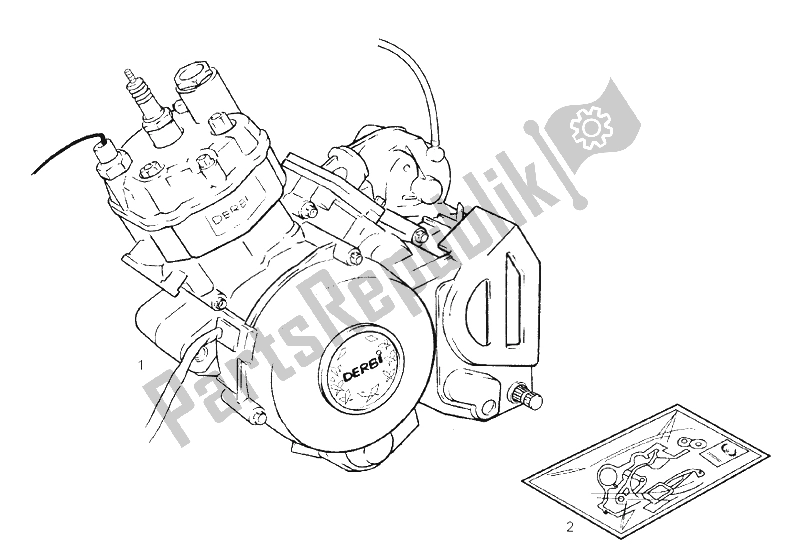 Todas las partes para Motor de Derbi Senda 50 SM X Trem E2 2A Edicion 2005