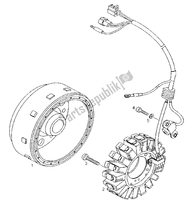 All parts for the Cdi Magneto Assy of the Derbi Mulhacen 659 E2 E3 2006
