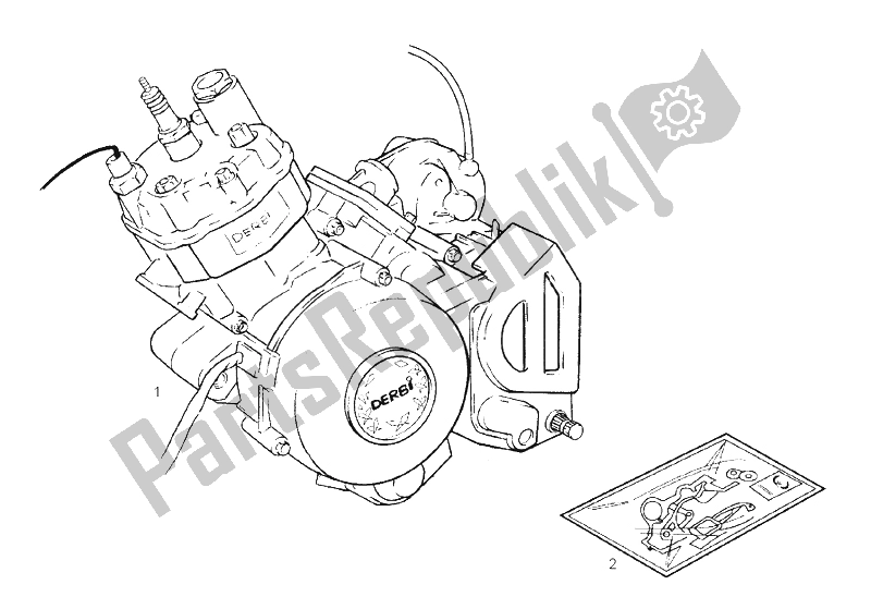 All parts for the Engine of the Derbi Senda 50 SM X Race E2 2A Edicion 2005