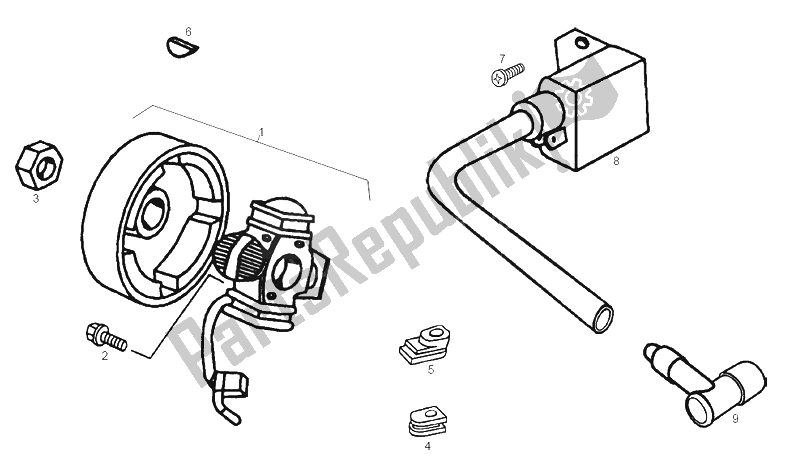 Wszystkie części do Cdi Magneto Assy Derbi Variant Start Courier E1 50 2003