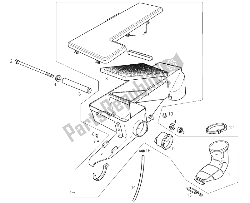 Toutes les pièces pour le Support De Filtre du Derbi GPR 50 Replica E2 2A Edicion 2005