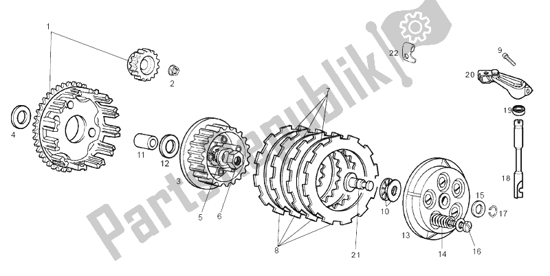 Toutes les pièces pour le Embrayage du Derbi Senda 50 HYP DRD EVO E2 LTD Edition 2008