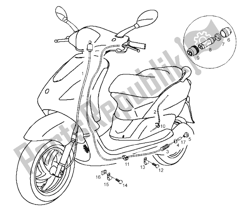 Wszystkie części do Okablowanie Derbi Boulevard 50 CC 2T E2 2009