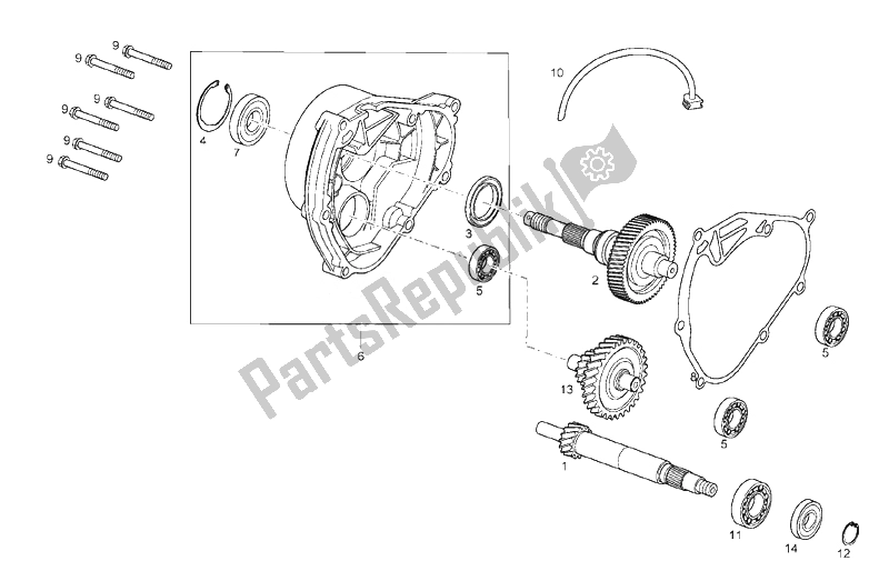 Toutes les pièces pour le Transmission du Derbi Rambla 125 CC 250 E3 2 VER 2008