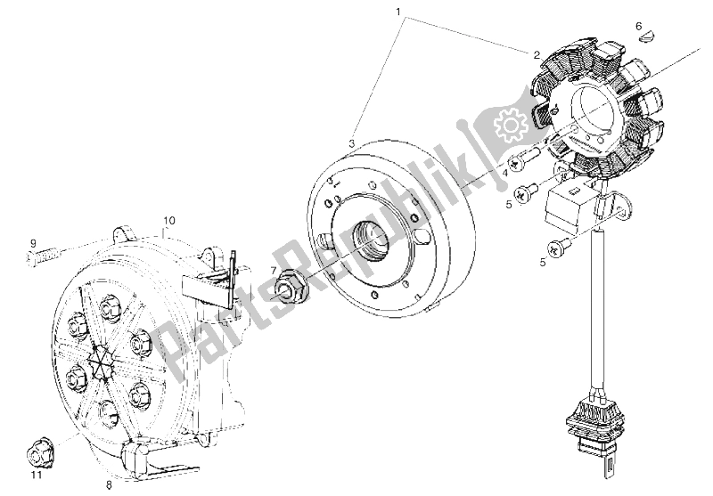 Alle onderdelen voor de Cdi Magneto Assy (2) van de Derbi GP1 50 CC Open E2 2 VER 2006