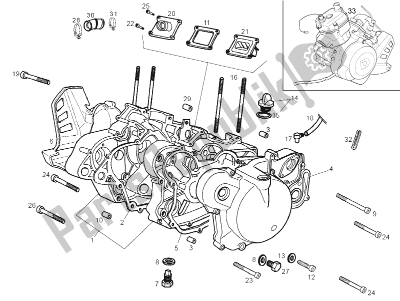 Toutes les pièces pour le Charretiers du Derbi Senda 50 HYP DRD EVO E2 LTD Edition 2008