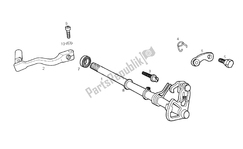 Toutes les pièces pour le Arbre Sélecteur du Derbi Senda R DRD X Treme 50 2T E2 2014