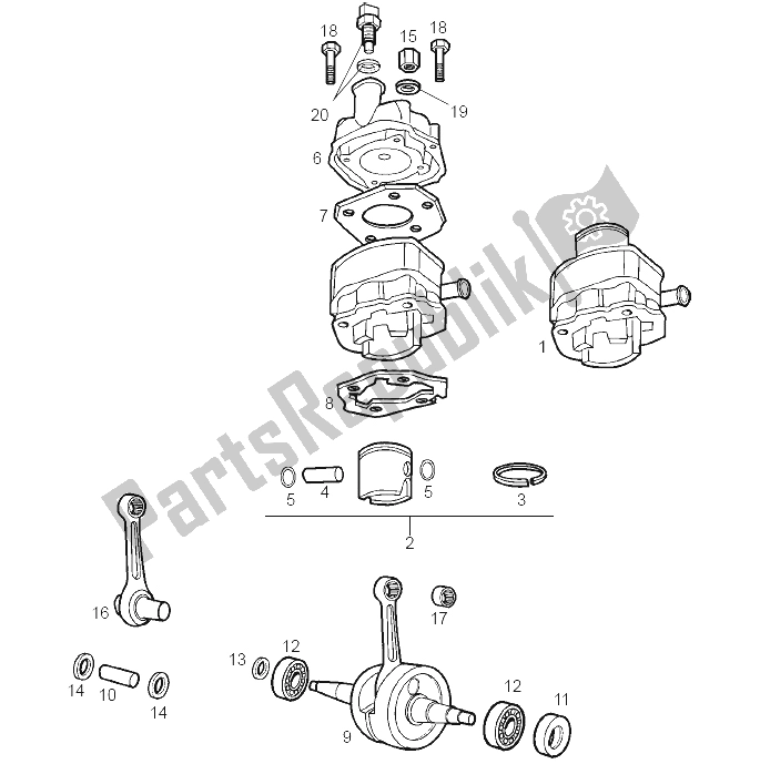 Toutes les pièces pour le Arbre De Transmission du Derbi Senda 50 SM X Trem E2 2004