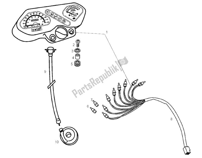 Toutes les pièces pour le Instruments du Derbi Senda 50 R X Trem E2 2004