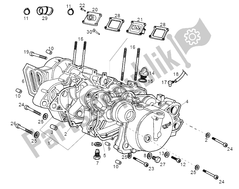 Todas las partes para Carters de Derbi Senda 50 SM Export Market 2000