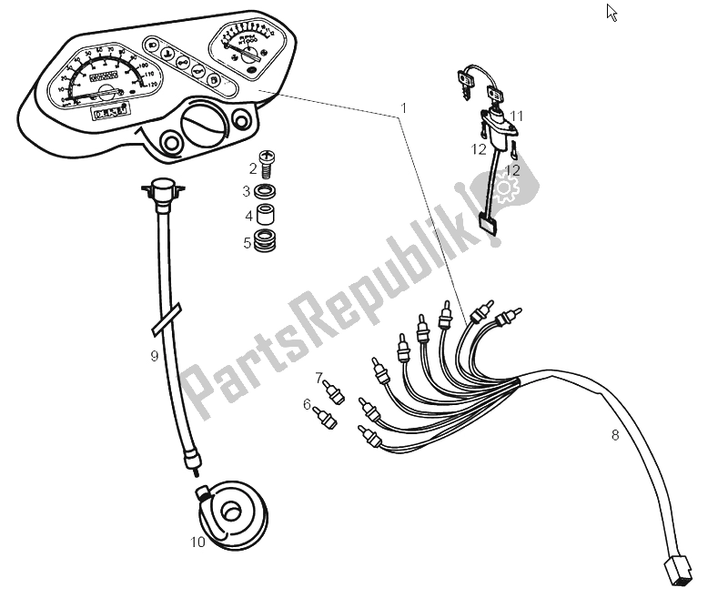 Todas las partes para Instrumentos de Derbi Senda 50 SM X Trem 2A Edicion 2003