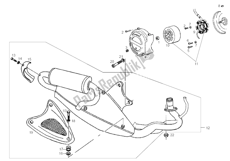 Toutes les pièces pour le Cdi Magneto Assy du Derbi GP1 50 CC E2 2003