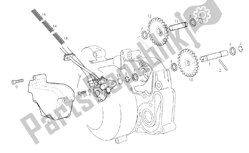 All parts for the Pick-up of the Derbi Senda 50 SM X Race 2T E2 2010