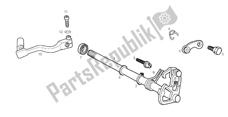 Todas las partes para Selector de Derbi Senda 50 SM X Trem E2 2004