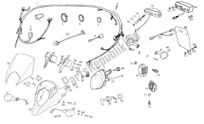 Toutes les pièces pour le Lumières - Système électrique du Derbi Senda 50 SM DRD X Treme 2T E2 2010