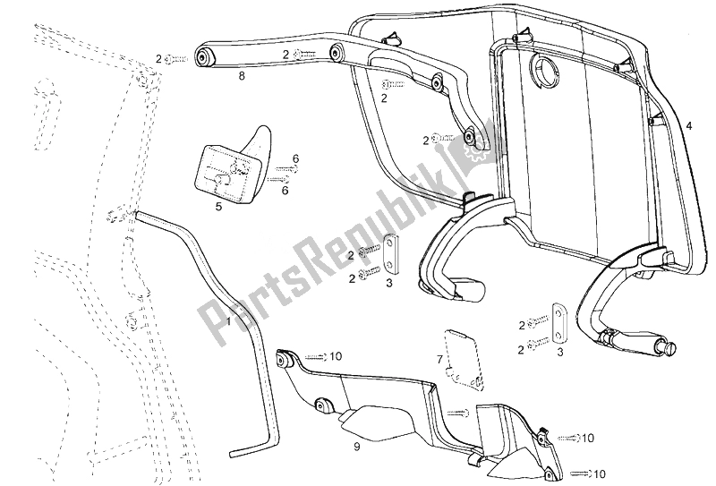 Toutes les pièces pour le Cadre (2) du Derbi Rambla 125 CC 250 E3 2 VER 2008