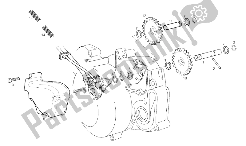Tutte le parti per il Pompa Dell'olio del Derbi Senda 50 R X Race E2 4 Edicion 2006