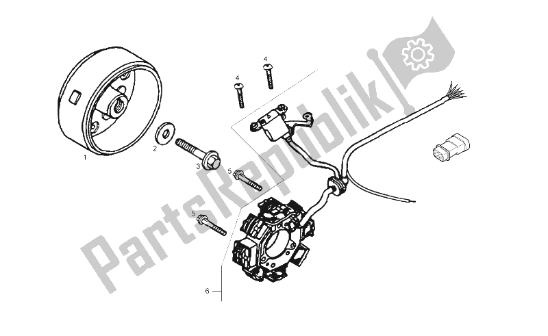 Toutes les pièces pour le Unité D'allumage du Derbi Senda 125 R Baja 4T E3 2010