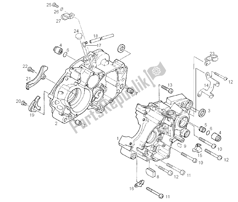 Todas las partes para Carters de Derbi GPR 125 Racing R E2 2 Edicion 2004